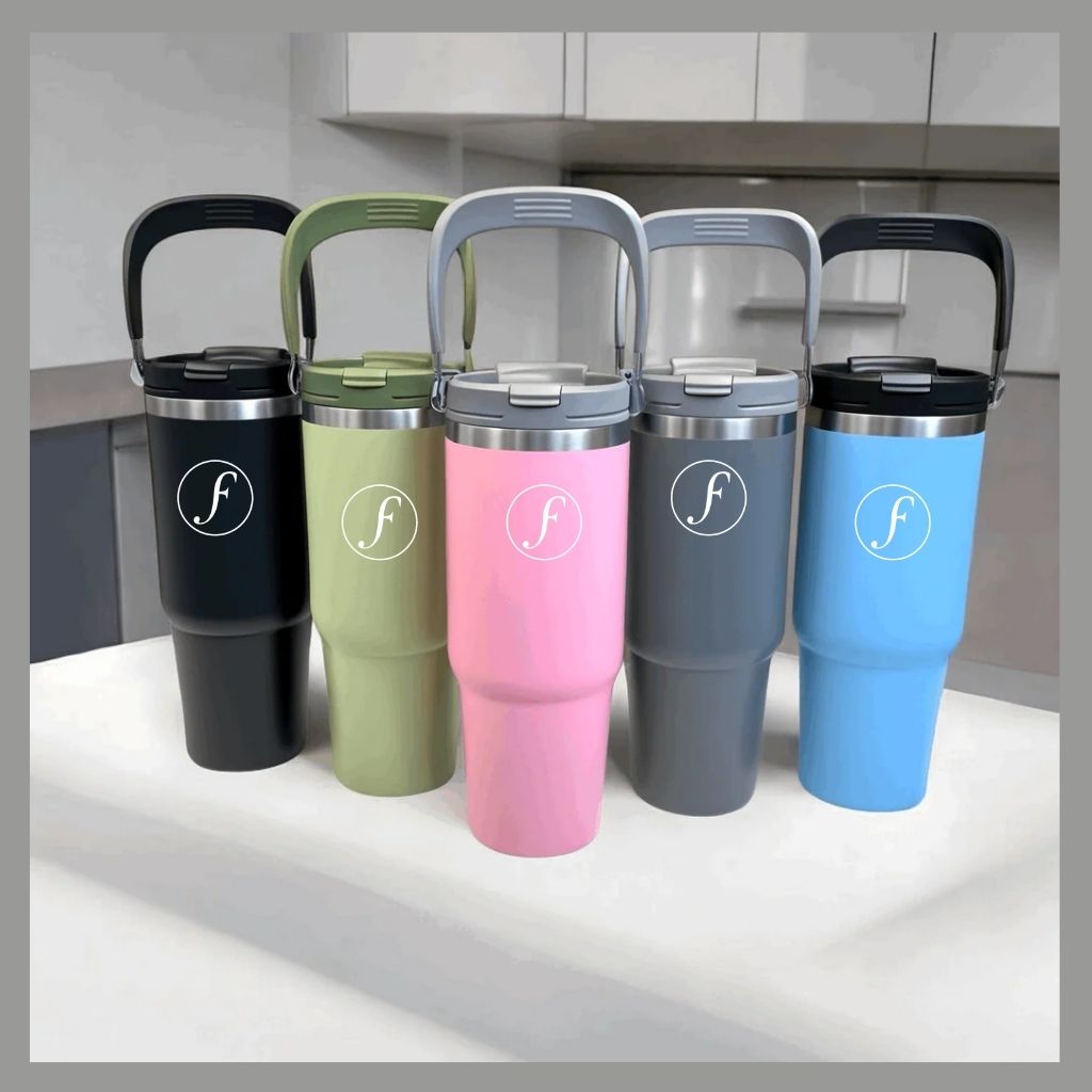 Festinal Personalized Eclat 2.0 — 2-way sip, 900ml Tote Tumbler