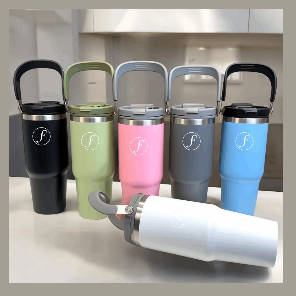 Festinal Personalized Eclat 2.0 — 2-way sip, 900ml Tote Tumbler